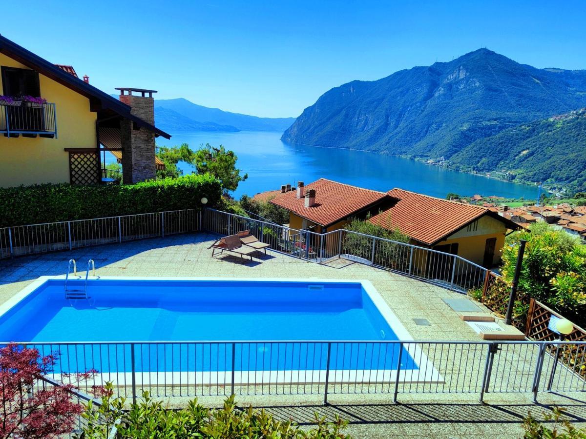 Happy Guest Apartments - Lake Panorama & Pool Riva di Solto Exterior foto